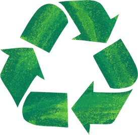 Textured Detailed Eco Friendly Recycle Symbol