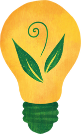 Textured Detailed Eco Friendly Eco Bulb Symbol